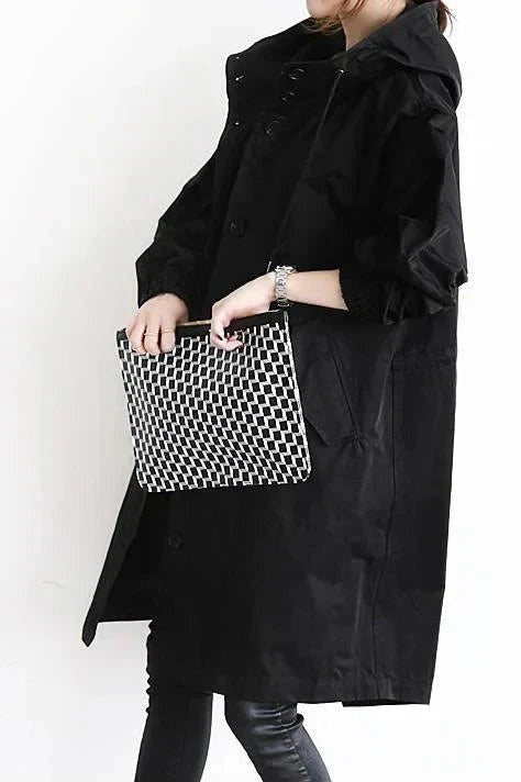 Roos | Lange Regenjas Dames met Capuchon Oversized