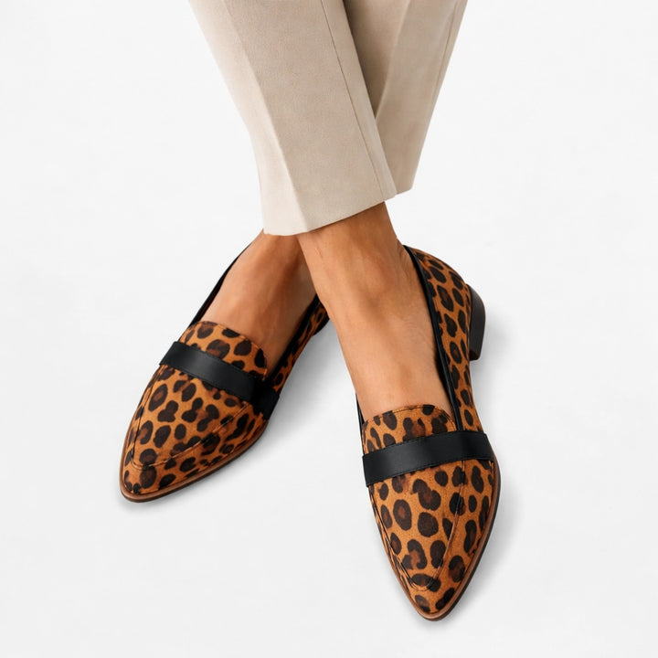 Roos | Penny Loafers Dames Suède Puntneus