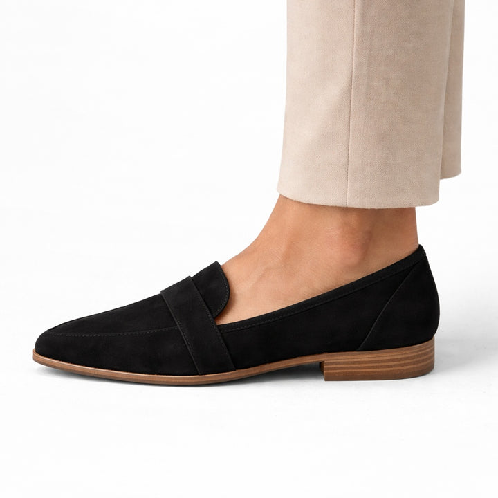 Roos | Penny Loafers Dames Suède Puntneus