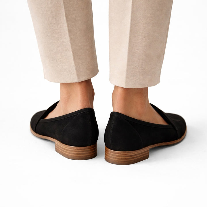 Roos | Penny Loafers Dames Suède Puntneus