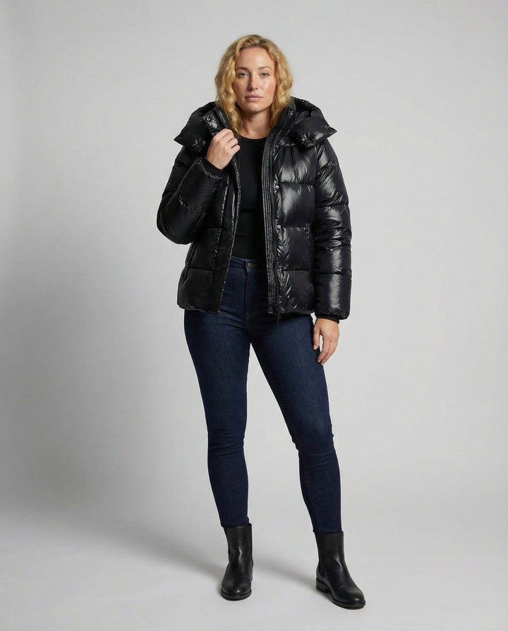 Rosalind | Women's Quilted Puffer Jacket with Hood
