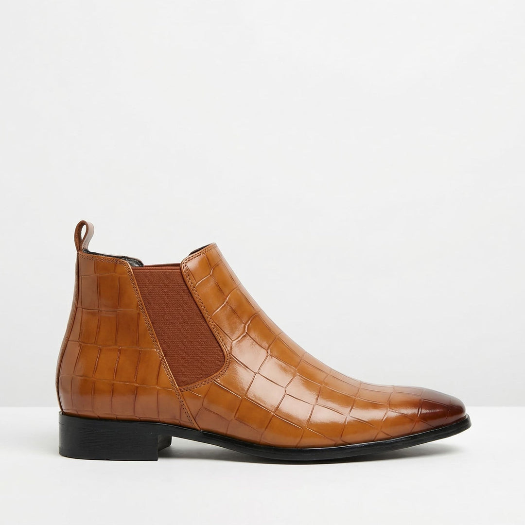 Ruben | Chelsea Boot Heren Leer Croco Print