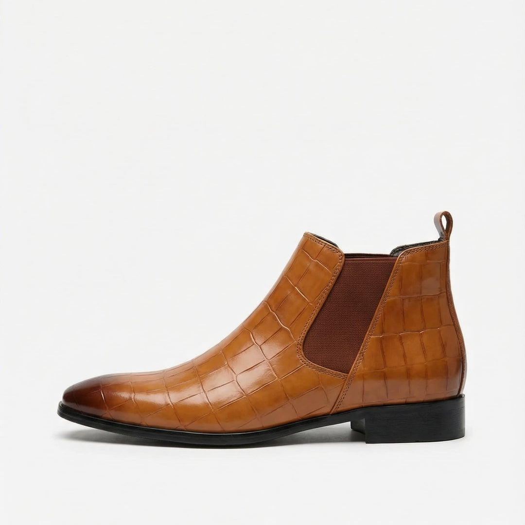 Ruben | Chelsea Boot Heren Leer Croco Print