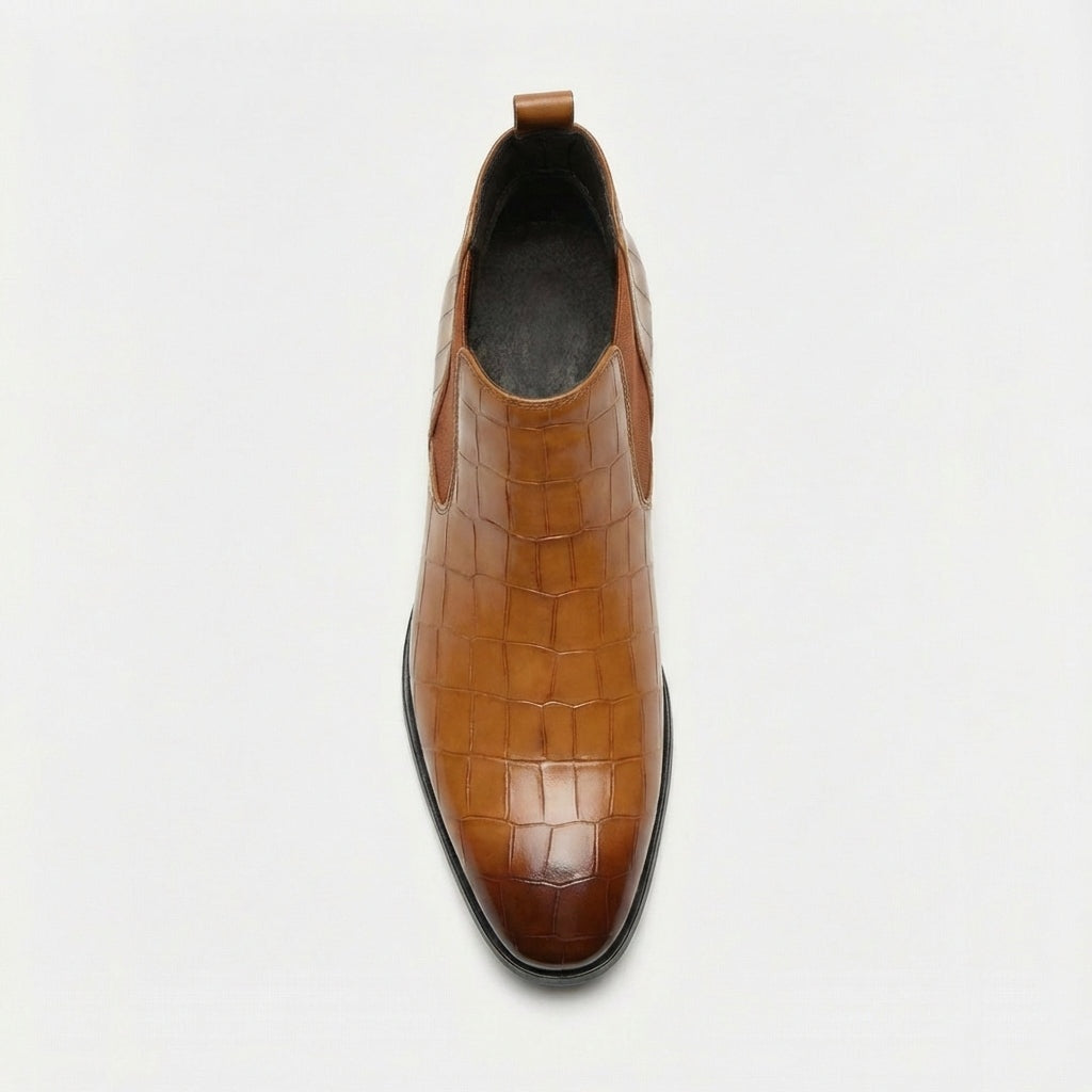 Ruben | Chelsea Boot Heren Leer Croco Print