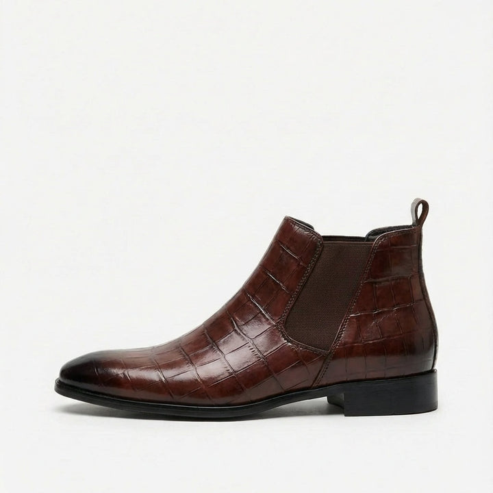 Ruben | Chelsea Boot Heren Leer Croco Print