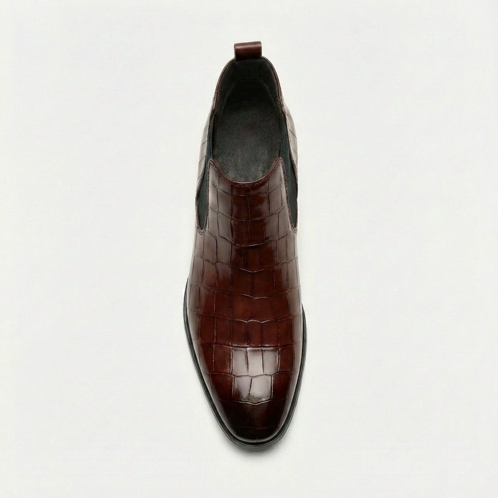Ruben | Chelsea Boot Heren Leer Croco Print