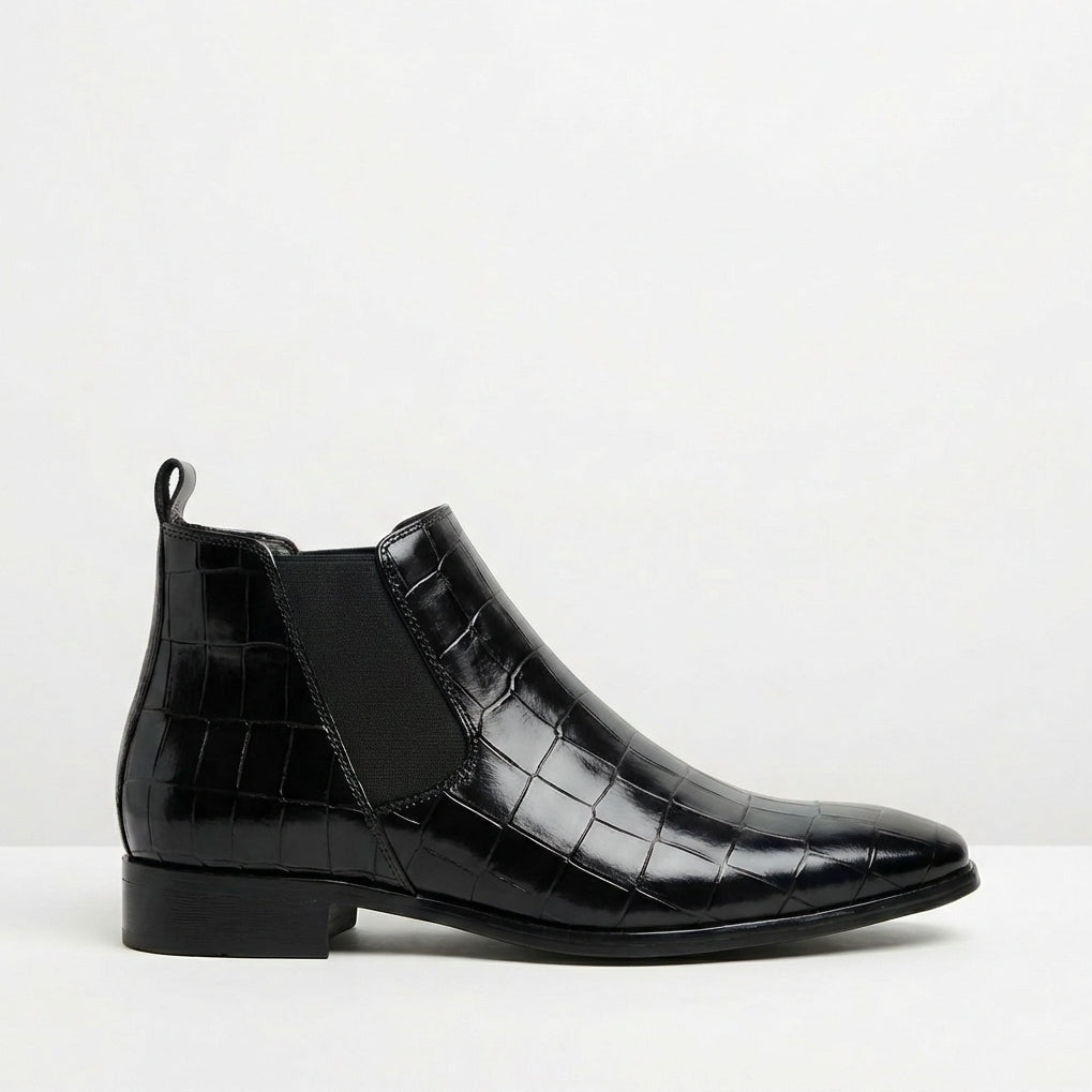 Ruben | Chelsea Boot Heren Leer Croco Print