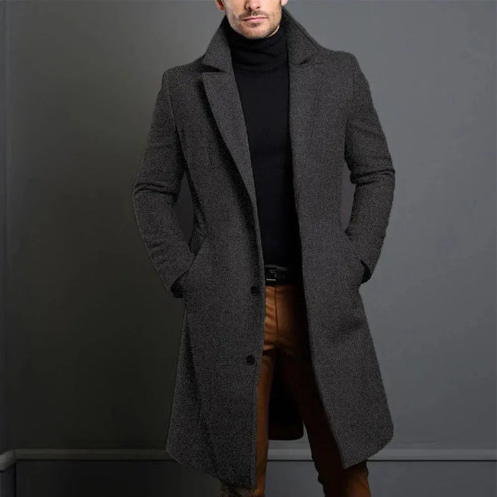Ruben | Lange Wollen Overjas Herenkleding Slim Fit
