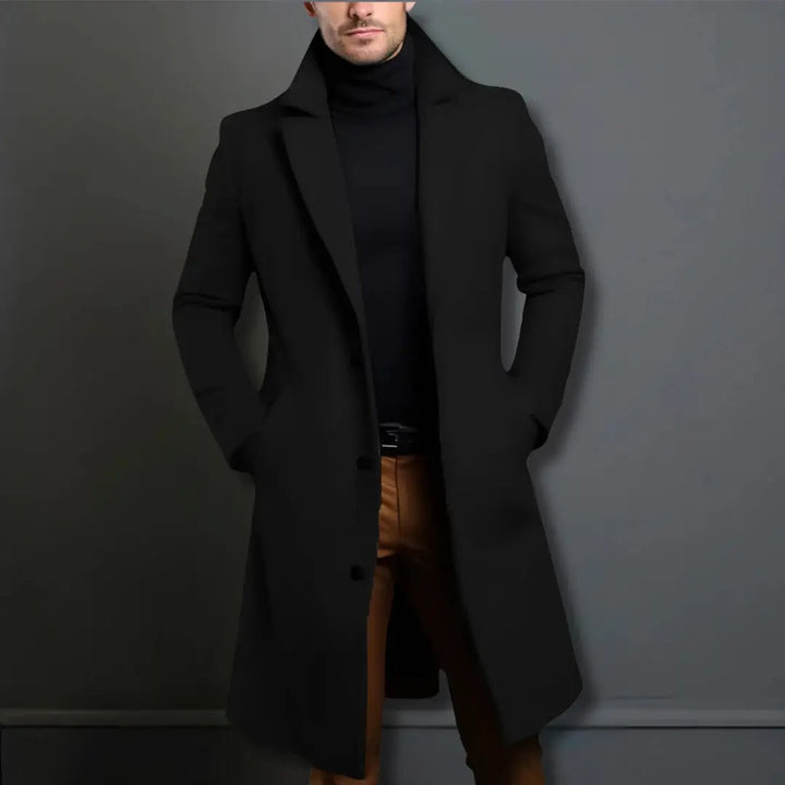 Ruben | Lange Wollen Overjas Herenkleding Slim Fit