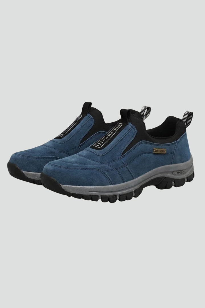 Sander | Instap Wandelschoenen Heren Suède Buitenzool Zonder Veters