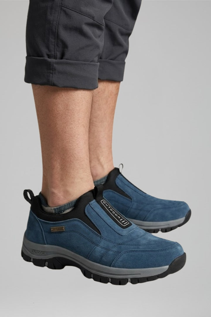 Sander | Instap Wandelschoenen Heren Suède Buitenzool Zonder Veters