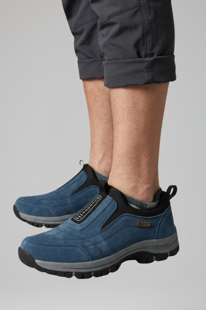 Sander | Instap Wandelschoenen Heren Suède Buitenzool Zonder Veters