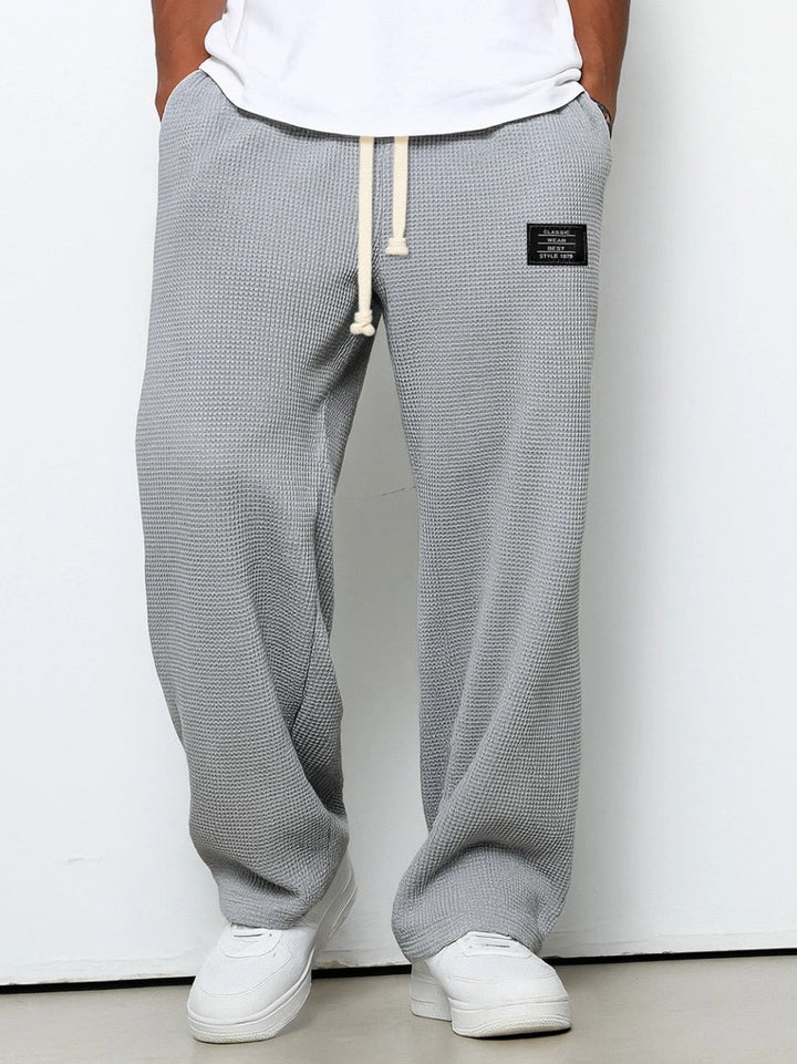 Sander | Joggingbroek Heren Wafel Loose Fit Trekkoord
