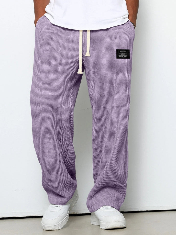 Sander | Joggingbroek Heren Wafel Loose Fit Trekkoord