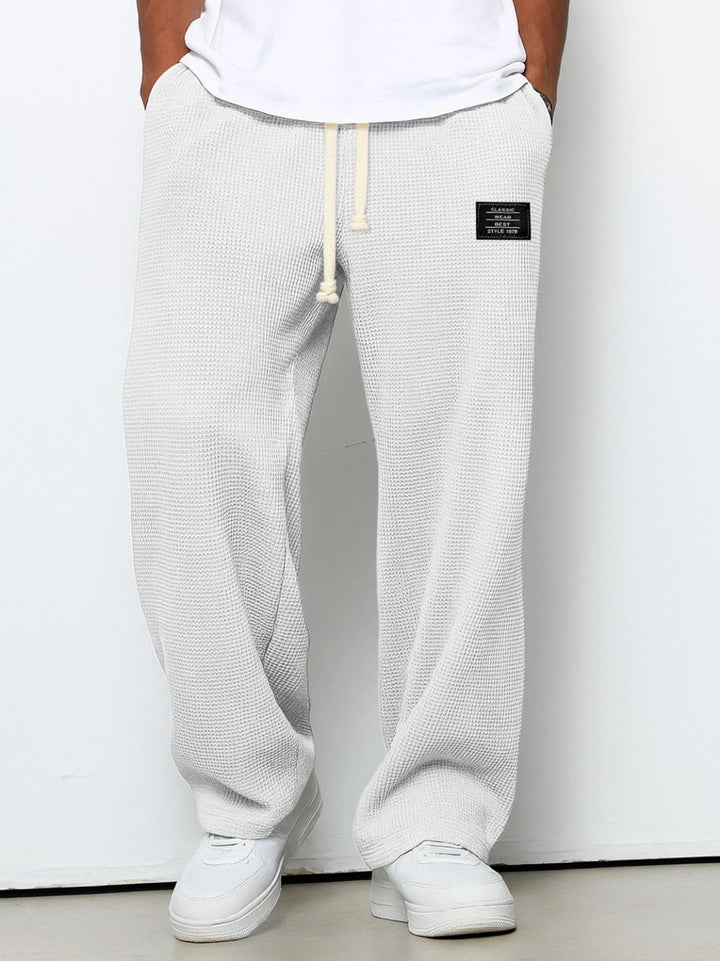 Sander | Joggingbroek Heren Wafel Loose Fit Trekkoord