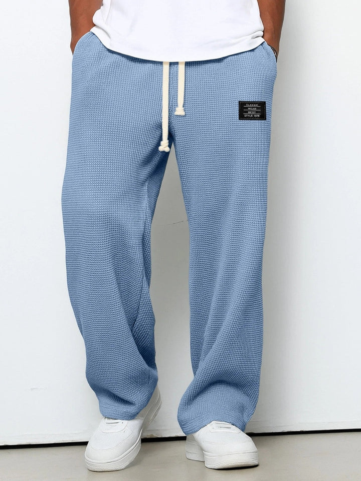 Sander | Joggingbroek Heren Wafel Loose Fit Trekkoord