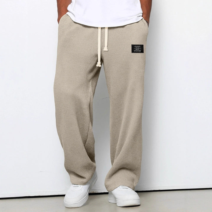 Sander | Joggingbroek Heren Wafel Loose Fit Trekkoord