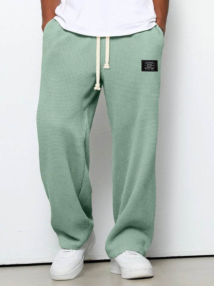 Sander | Joggingbroek Heren Wafel Loose Fit Trekkoord