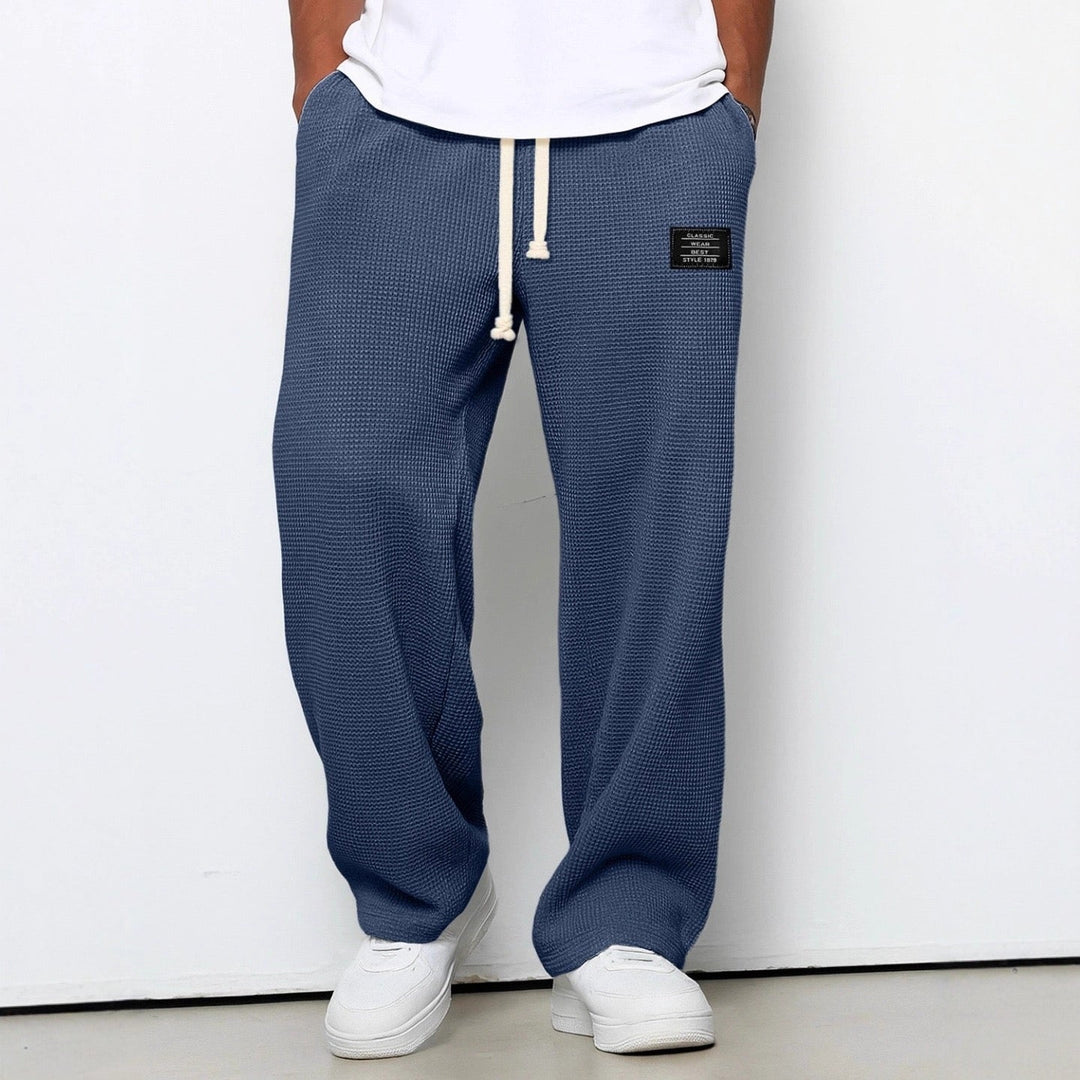 Sander | Joggingbroek Heren Wafel Loose Fit Trekkoord
