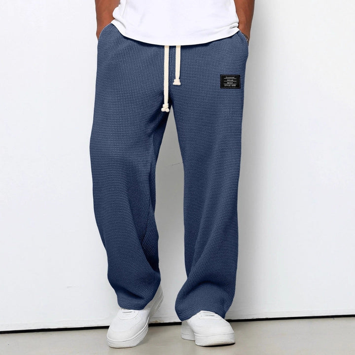 Sander | Joggingbroek Heren Wafel Loose Fit Trekkoord