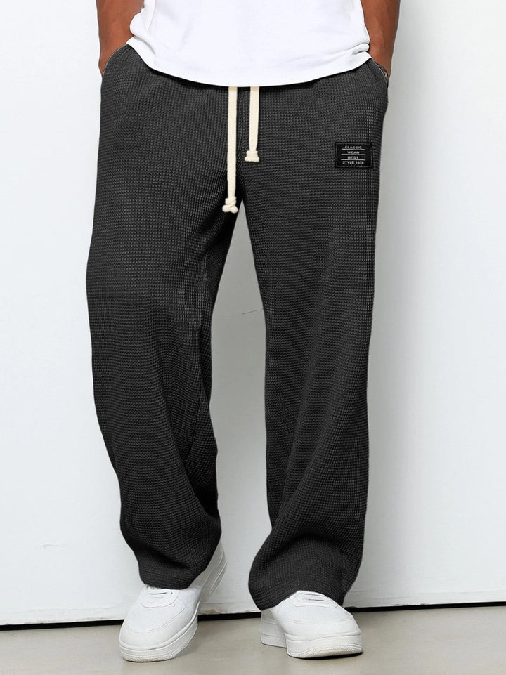 Sander | Joggingbroek Heren Wafel Loose Fit Trekkoord