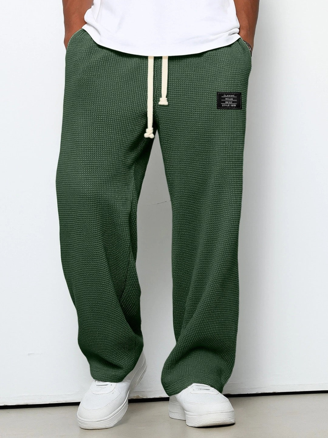 Sander | Joggingbroek Heren Wafel Loose Fit Trekkoord
