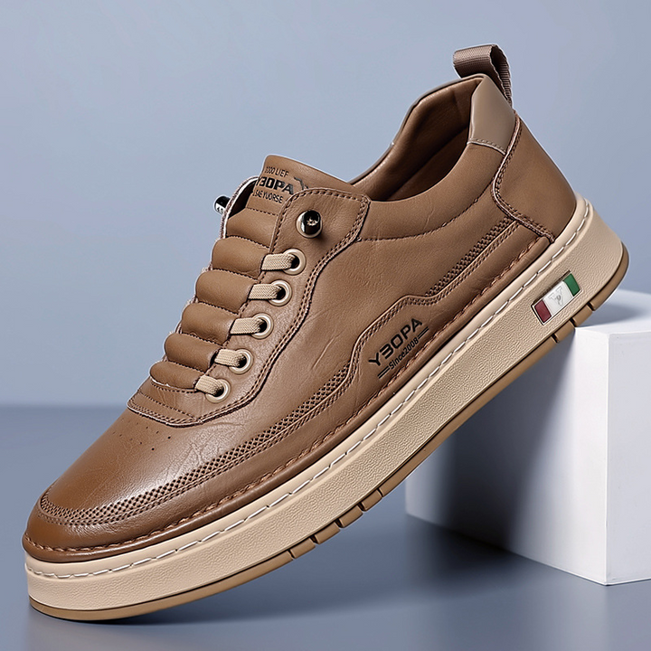 Sander | Leren Sneakers Heren Veterschoenen