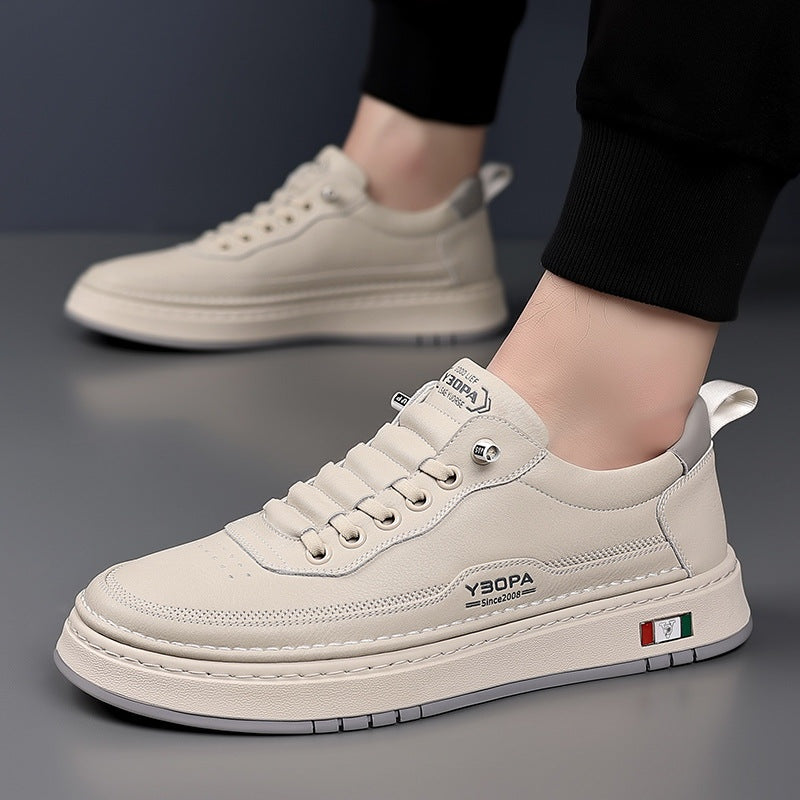 Sander | Leren Sneakers Heren Veterschoenen