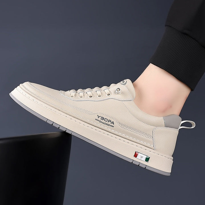 Sander | Leren Sneakers Heren Veterschoenen