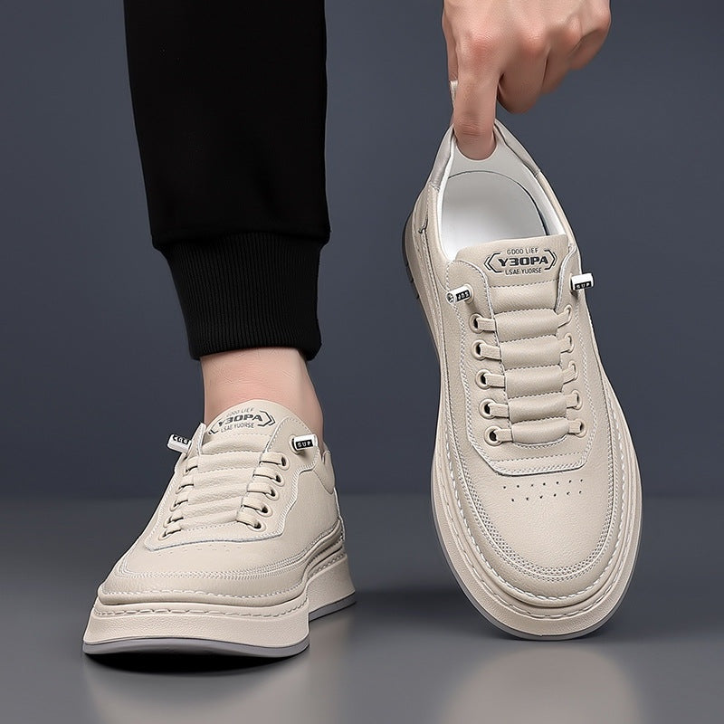 Sander | Leren Sneakers Heren Veterschoenen
