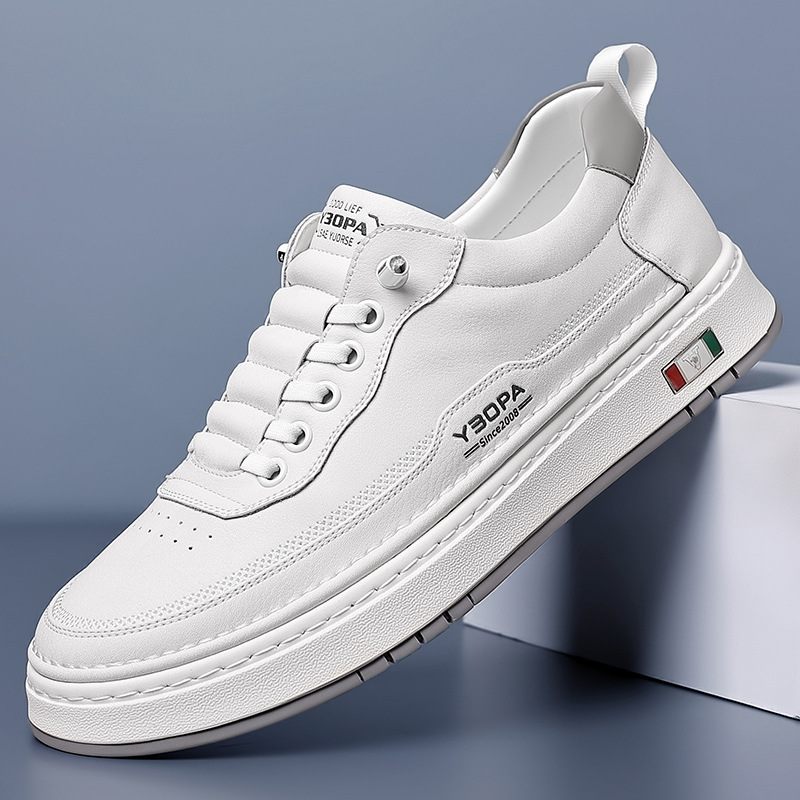 Sander | Leren Sneakers Heren Veterschoenen