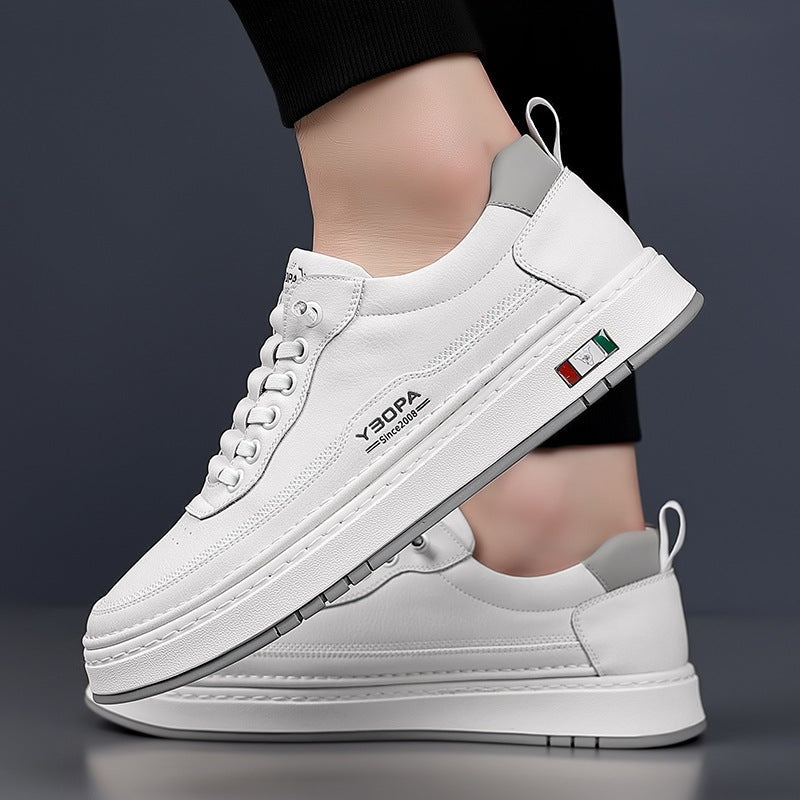 Sander | Leren Sneakers Heren Veterschoenen