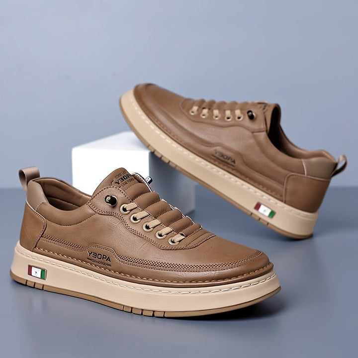Sander | Leren Sneakers Heren Veterschoenen