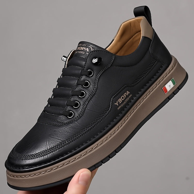 Sander | Leren Sneakers Heren Veterschoenen