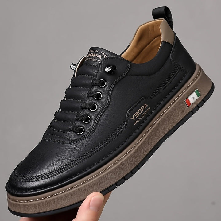 Sander | Leren Sneakers Heren Veterschoenen