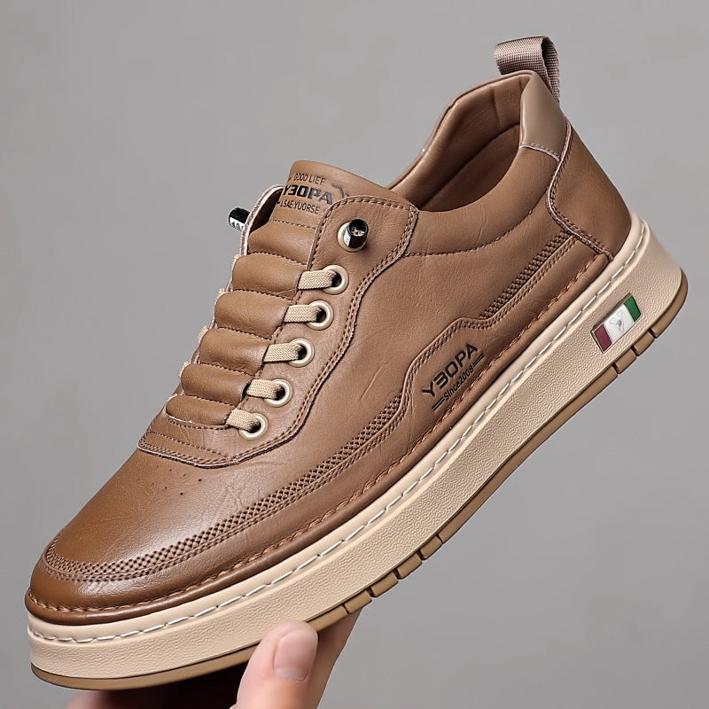 Sander | Leren Sneakers Heren Veterschoenen