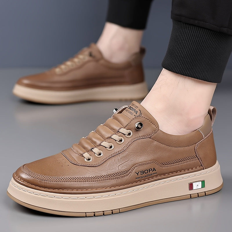 Sander | Leren Sneakers Heren Veterschoenen