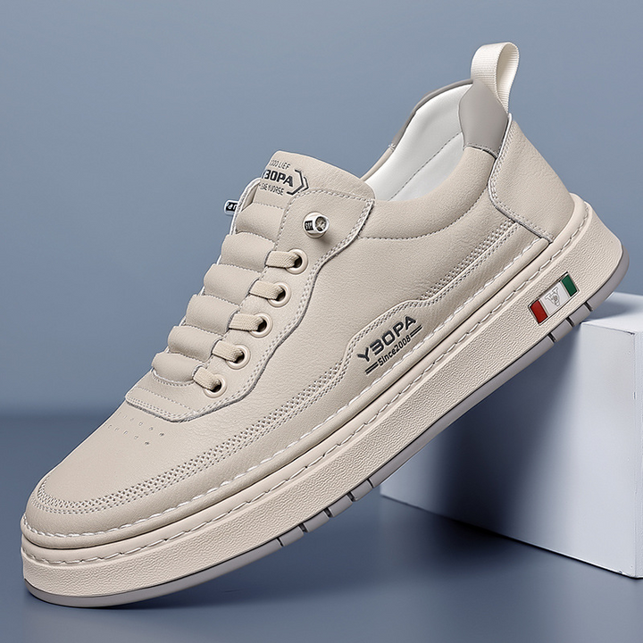 Sander | Leren Sneakers Heren Veterschoenen