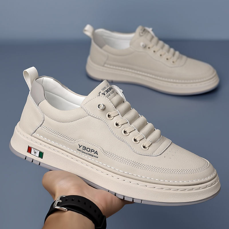 Sander | Leren Sneakers Heren Veterschoenen