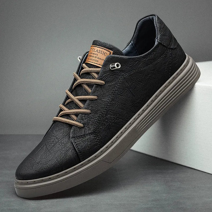 Sander | Leren Sneakers Heren Vetersluiting Casual