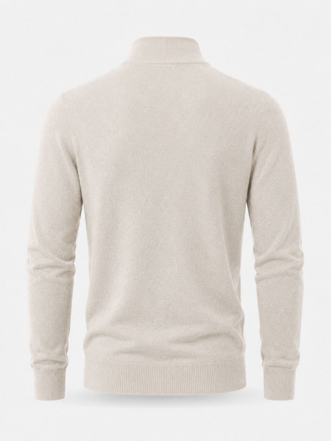 Sander | Quarter Zip Trui Heren Gebreid Merino Wol