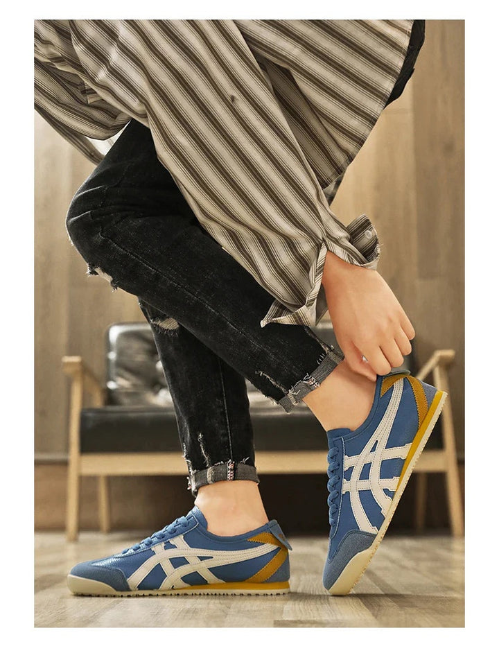 Sander | Sneakers Heren Retro Low Top Suède Accenten