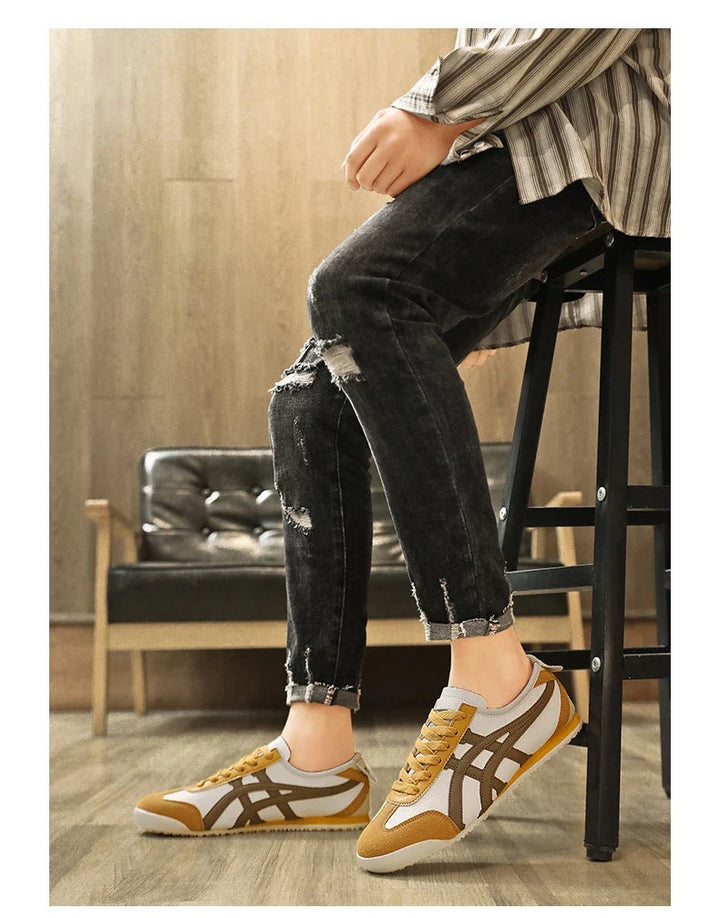Sander | Sneakers Heren Retro Low Top Suède Accenten
