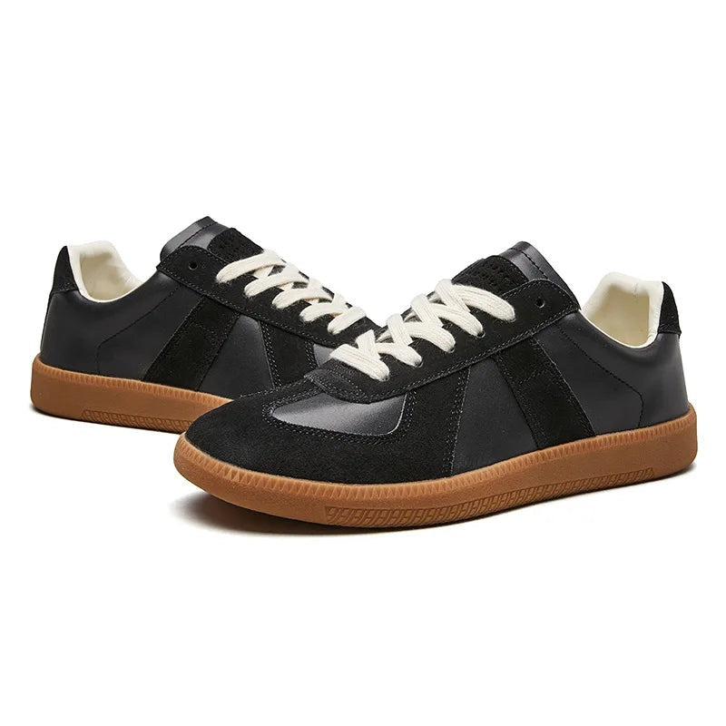 Sander | Sneakers Heren Suède Leren Veterschoenen Lichtgewicht