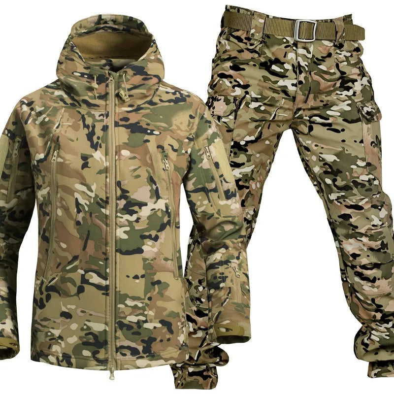 Sander | Tactische Softshell Set Heren met Capuchon