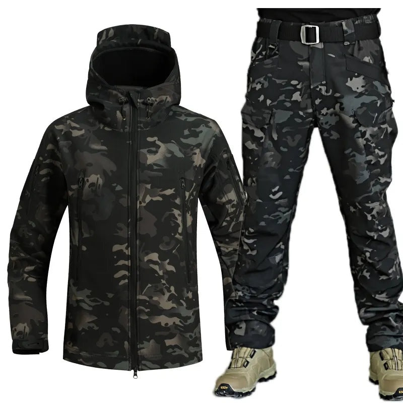 Sander | Tactische Softshell Set Heren met Capuchon