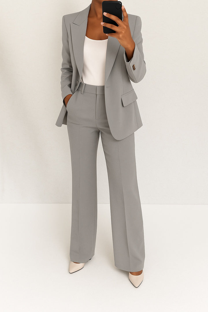 Sara | Mantelpak Dames Getailleerde Blazer Rechte Broek
