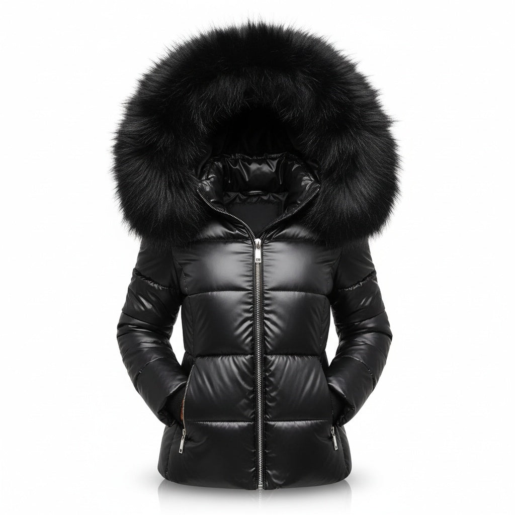 Seraphina | Women's Winter Puffer Jacket with Faux Fur Hood