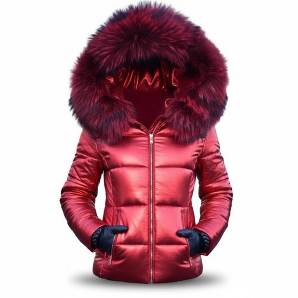 Seraphina | Women's Winter Puffer Jacket with Faux Fur Hood