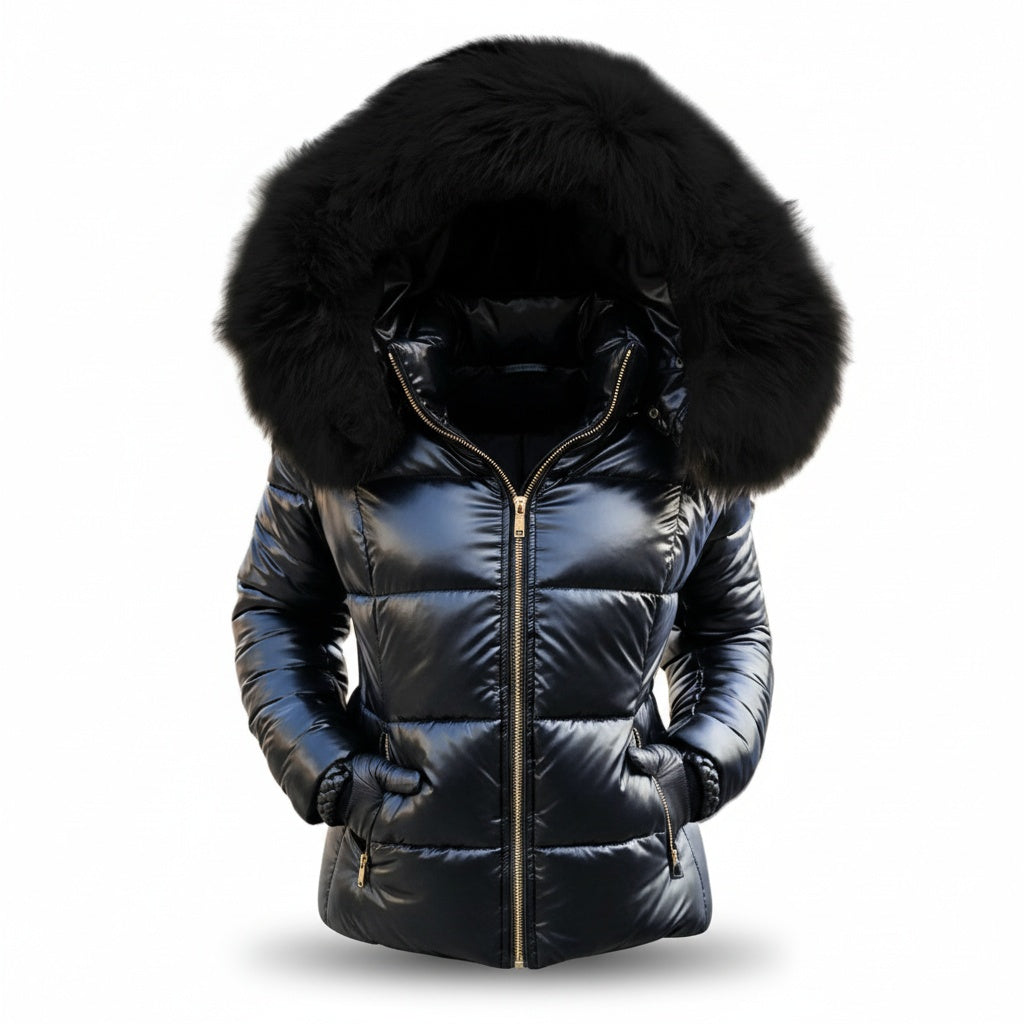 Seraphina | Women's Winter Puffer Jacket with Faux Fur Hood
